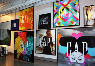 Printed Gap retail posters London