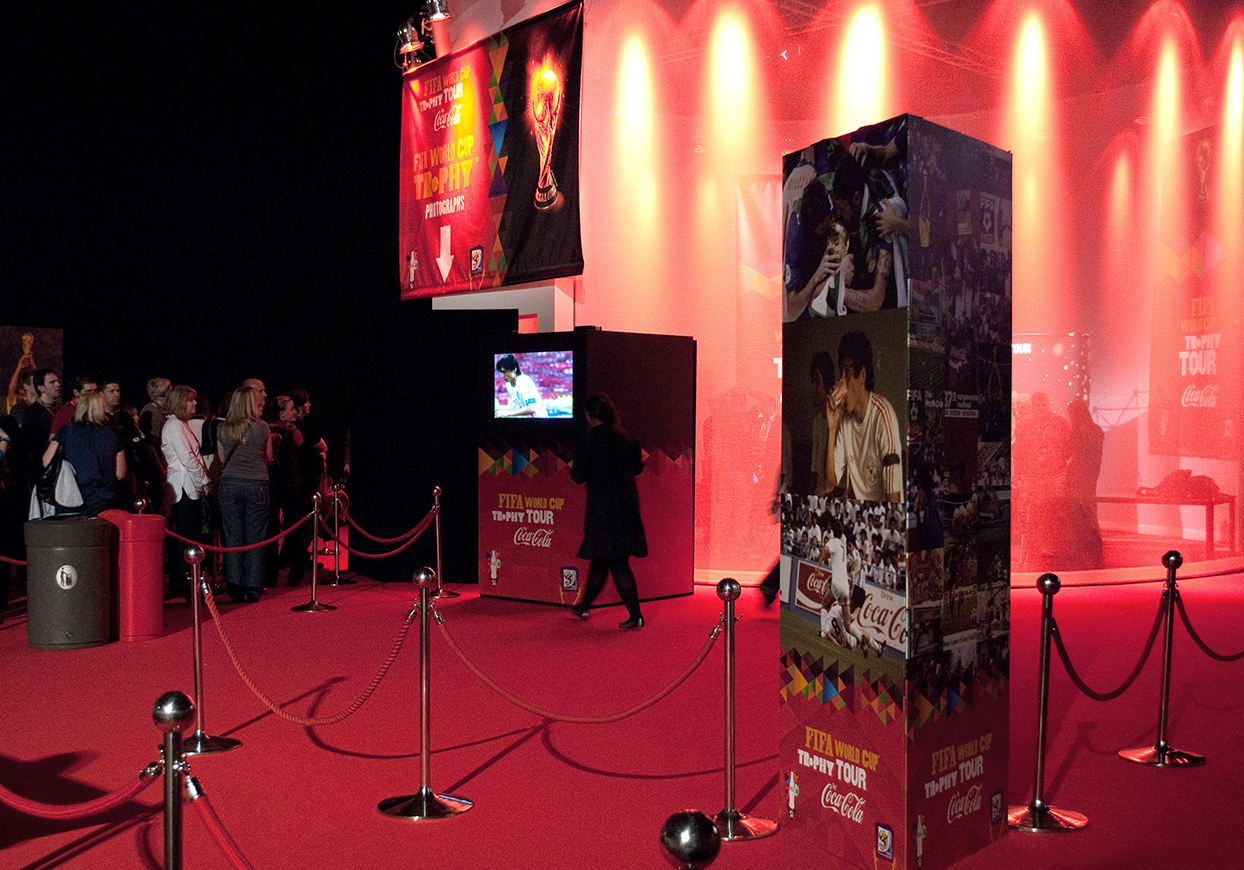 The Graphical Tree Coca-Cola FIFA World Cup Tour exhibition graphics print and installation.