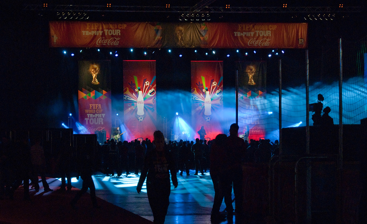 The Graphical Tree Coca-Cola FIFA World Cup Tour exhibition graphics print and installation.