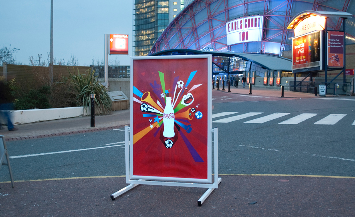 The Graphical Tree Coca-Cola FIFA World Cup Tour exhibition graphics print and installation.