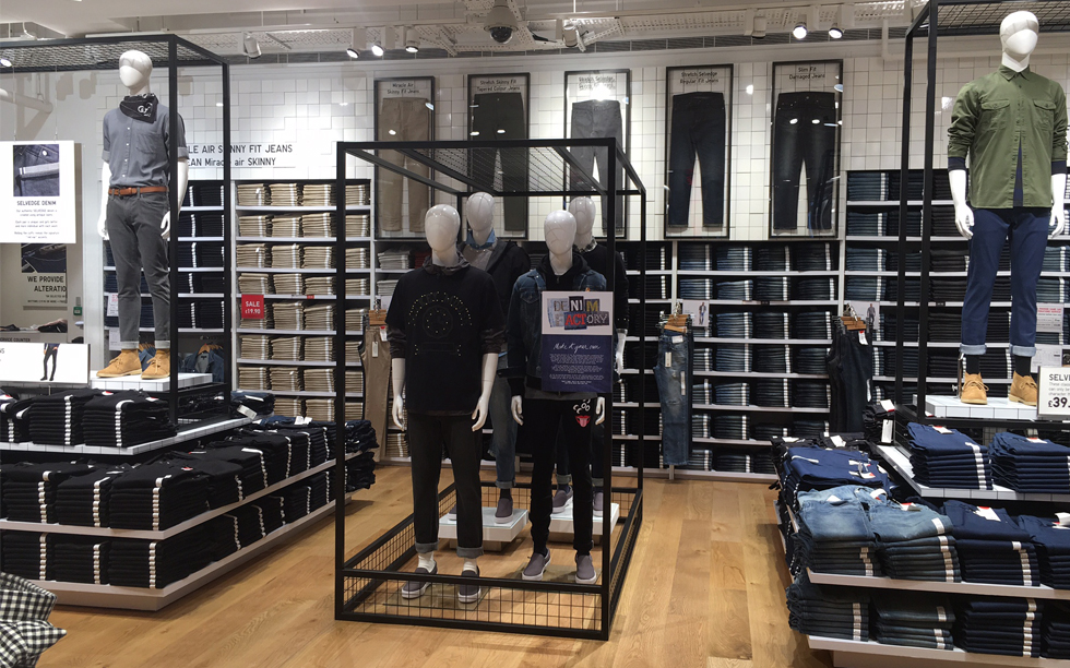 Uniqlo denim departments