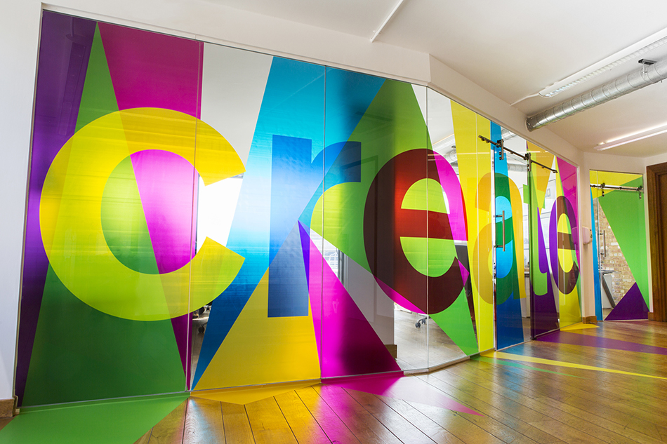 Large format print and display office graphics London