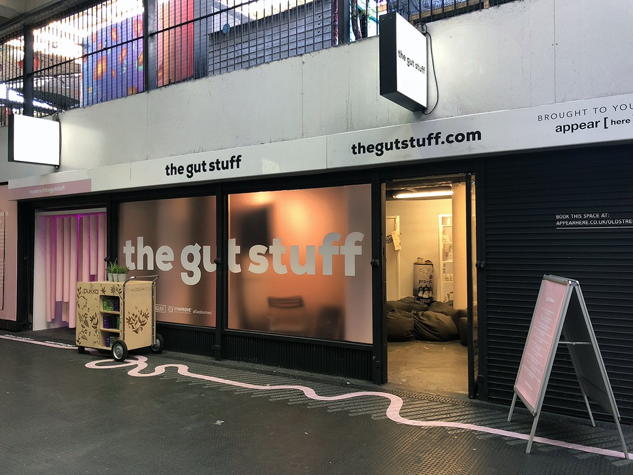 Retail brand pop-up shop graphics printed and installed in London