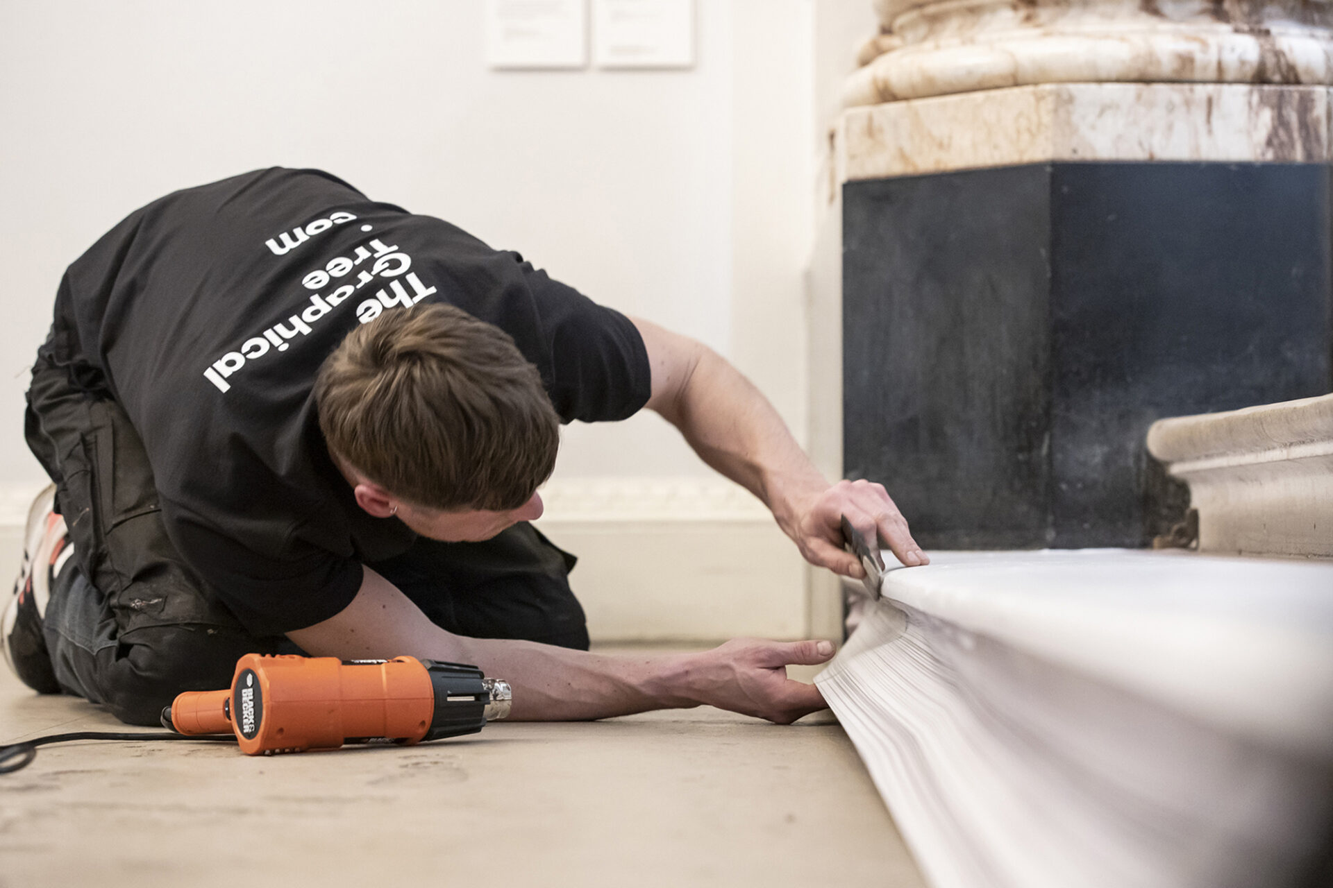 Printed floor graphics for Royal Academy of Arts Picasso exhibition installed in London