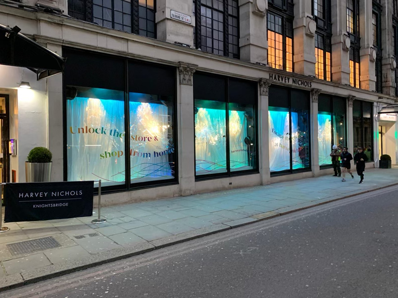 harvey nichols window graphics